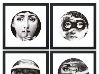 8054-UV 4 Set Fornasetti 100x100cm 